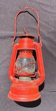 Vintage Embossed Logo Complete Red Lantern Winged Wheel No. 350 Made Japan TO14